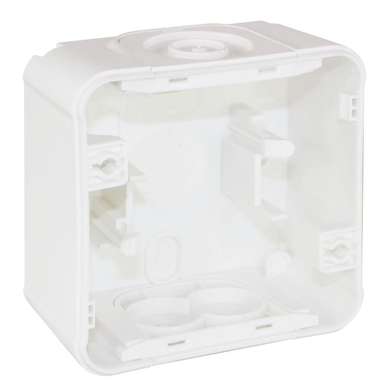 60865 EUR'OHM OXXO Boîte saillie 1 poste blanc IP55