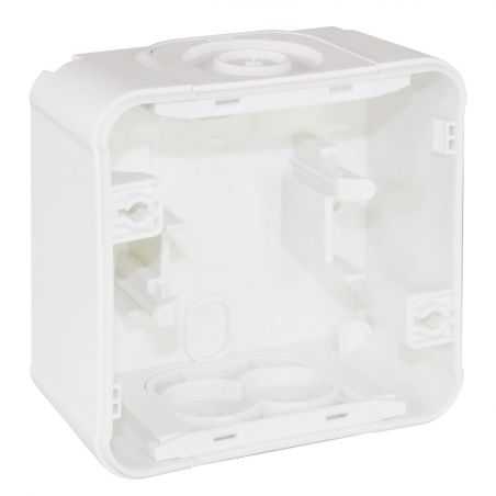 60865 EUR'OHM OXXO Boîte saillie 1 poste blanc IP55