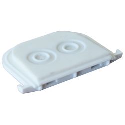 60873 EUR'OHM OXXO Passe-câble 2 entrées blanc