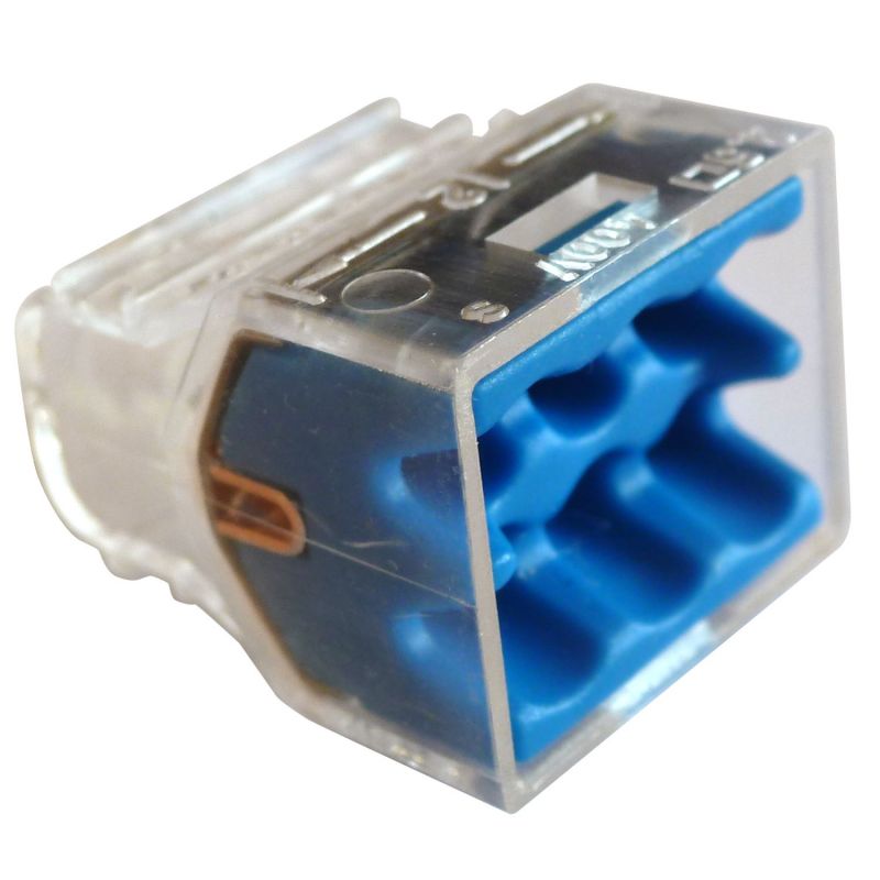 70066 EUR'OHM Borne de connexion rapide 6P pour fil rigide ( gros conditionnement de 5000pcs)