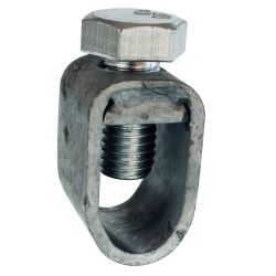 70504 EUR'OHM Bride galvanisé pour piquet de terre galvanisé