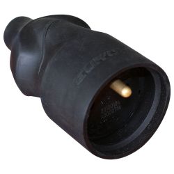 61056 EUR'OHM Fiche femelle 16A caoutchouc étanche IP40