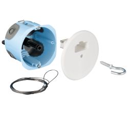 53081 EUR'OHM XL AIR'metic Point de centre DCL D67/68 P50 + système d'arrimage + fiche/douille DCL E27 + filin