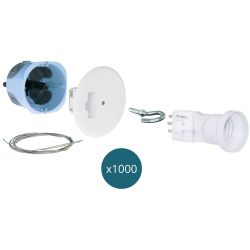 53099 EUR'OHM XL AIR'metic Lot de 1000 Point de centre DCL D67/68 P50 + système d'arrimage + fiche/douille DCL E27 + filin