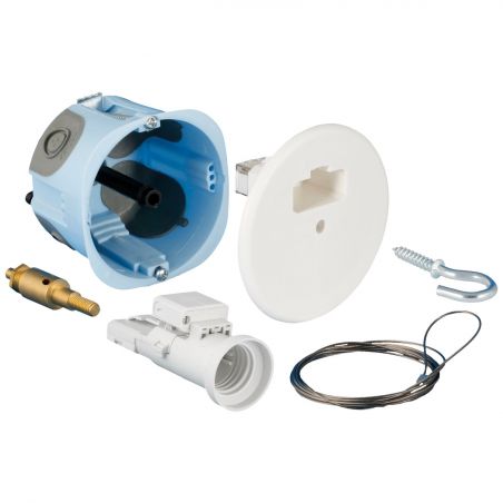 53092 EUR'OHM XL AIR'metic Point de centre DCL D67/68 P50 + système d'arrimage + fiche/douille DCL E27 + filin