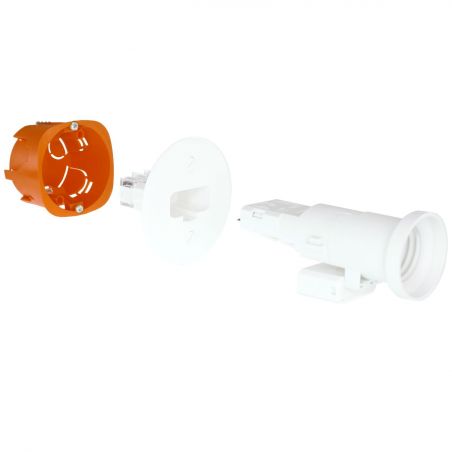 53039 EUR'OHM XL AIR'metic Point d'applique DCL D54mm + fiche/douille DCL E27
