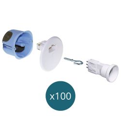 53264 EUR'OHM XL AIR'metic Lot de 100 points de centre DCL D67/68 P50 + fiche/douille DCL E27