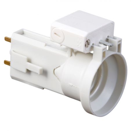 62102 EUR'OHM Fiche/douille DCL E27 courte à connexion automatique
