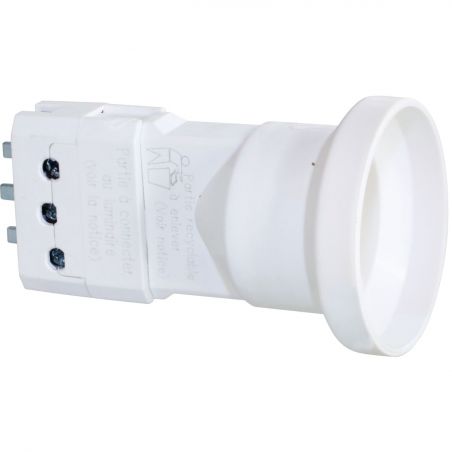 62103 EUR'OHM Fiche/douille DCL E27 combinée courte à connexion automatique