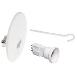 53051 EUR'OHM Kit couvercle DCL Ø120mm + piton blanc 80mm + fiche/douille DCL E27