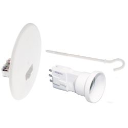 53052 EUR'OHM Kit couvercle DCL Ø120mm + piton blanc 100mm + fiche/douille DCL E27