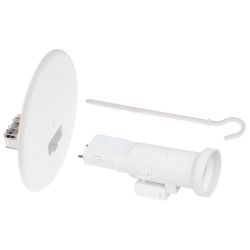 53053 EUR'OHM Kit couvercle DCLØ 120mm + piton blanc 120mm + fiche/douille DCL E27