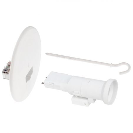 53053 EUR'OHM Kit couvercle DCLØ 120mm + piton blanc 120mm + fiche/douille DCL E27