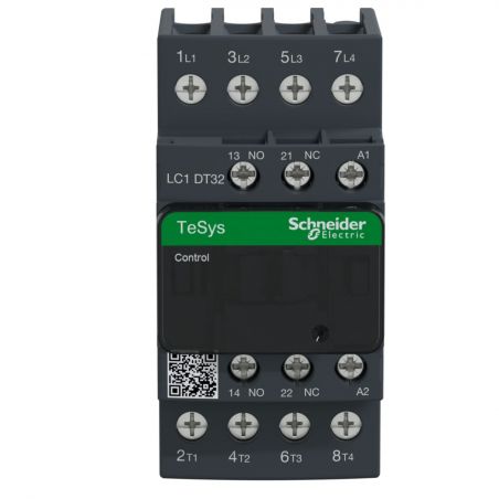 LC1DT32P7 Schneider - Contacteur tétrapolaire - 4NO - 32A - Bobine 230Vca - Vis