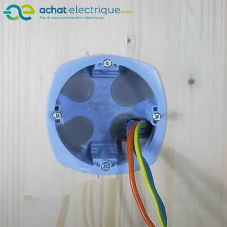 52063 EUR'OHM XL AIR'metic Boite d'encastrement étanche à l'air 1 poste D67 P50 pour cloisons sèches