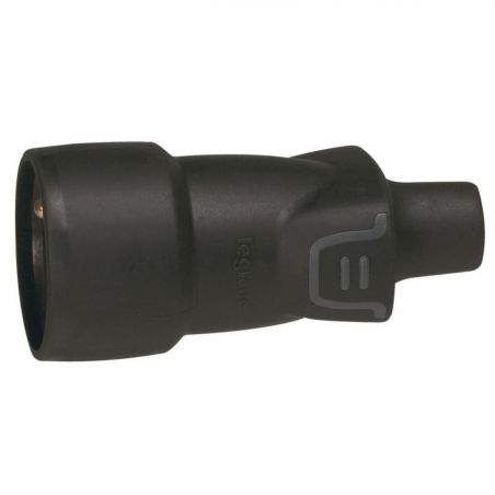 Legrand 050446 - Prise femelle caoutchouc broche française 220V 16A 2P+T pour rallonge - IP44