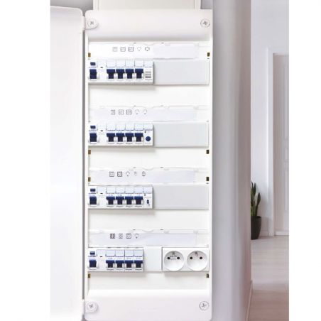 19441 EUR'OHM coffret RX 13m 4R monté-cablé evolutif T4/T5