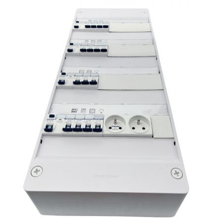 19441 EUR'OHM coffret RX 13m 4 rangées monté-cablé evolutif T4/T5
