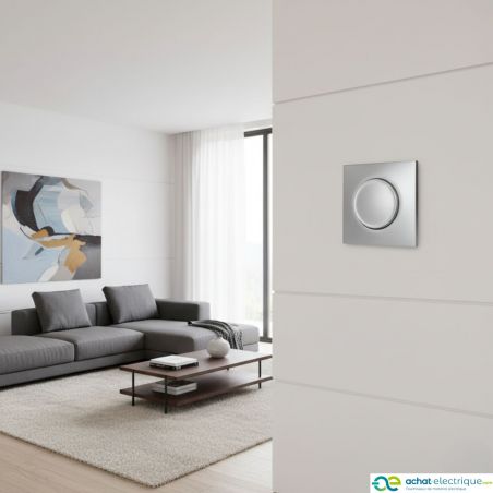 60401 EUR'OHM SQUARE Interrupteur va et vient 10A Silver