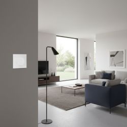 60209 EUR'OHM SQUARE Lot de 50 Interrupteur va et vient 10A blanc PACK CHANTIER