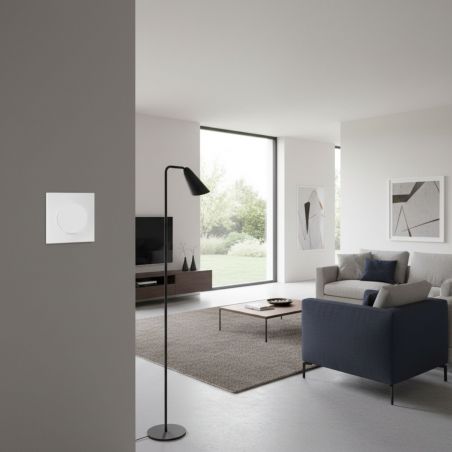 60209 EUR'OHM SQUARE Lot de 50 Interrupteur va et vient 10A blanc PACK CHANTIER