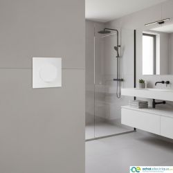 60200 EUR'OHM SQUARE Interrupteur va et vient 10A blanc à griffes