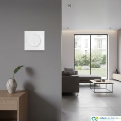 60210 EUR'OHM SQUARE double Interrupteur va et vient blanc