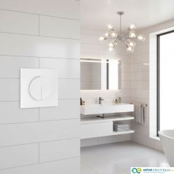 60210 EUR'OHM SQUARE double Interrupteur va et vient blanc