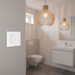 60210 EUR'OHM SQUARE double Interrupteur va et vient blanc