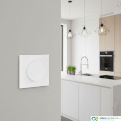 60202 EUR'OHM SQUARE Bouton poussoir 10A blanc