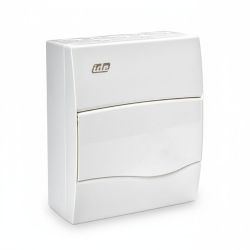 BV8PO IDE - Tableau de distribution électrique résidentiel - 8 modules - 228x191x99mm - avec rail DIN