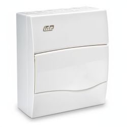BV8PO IDE - Tableau de distribution électrique résidentiel - 8 modules - 228x191x99mm - avec rail DIN