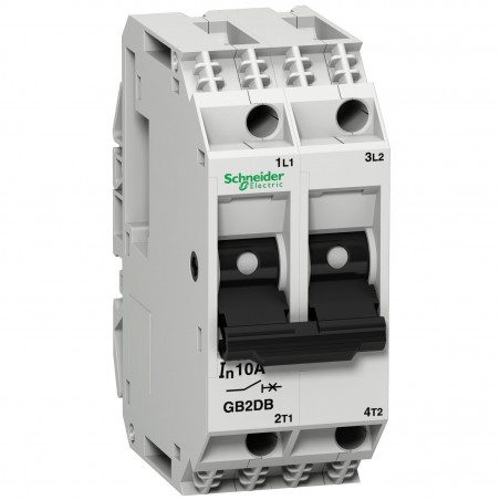 GB2DB06 TeSys GB2-DB - disjoncteur Schneider pour circuit de contrôle moteur - 1A - 2P - 2d