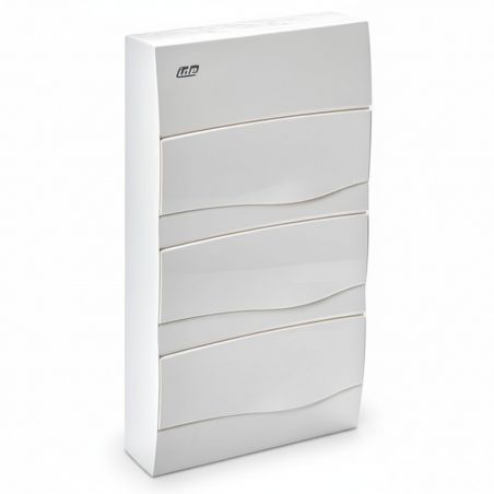 BV36PO IDE - Tableau de distribution résidentiel - 3 rangées de 12 modules - 497x264x99mm - avec rail DIN