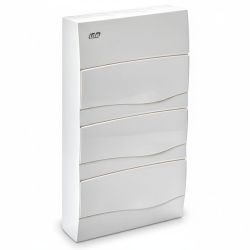 BV36PO IDE - Tableau de distribution résidentiel - 3 rangées de 12 modules - 497x264x99mm - avec rail DIN