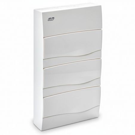 BV36PO IDE - Tableau de distribution résidentiel - 3 rangées de 12 modules - 497x264x99mm - avec rail DIN