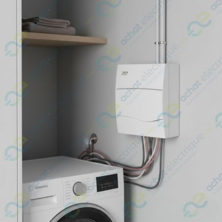 BV8PO IDE - Tableau de distribution électrique résidentiel - 8 modules - 228x191x99mm - avec rail DIN