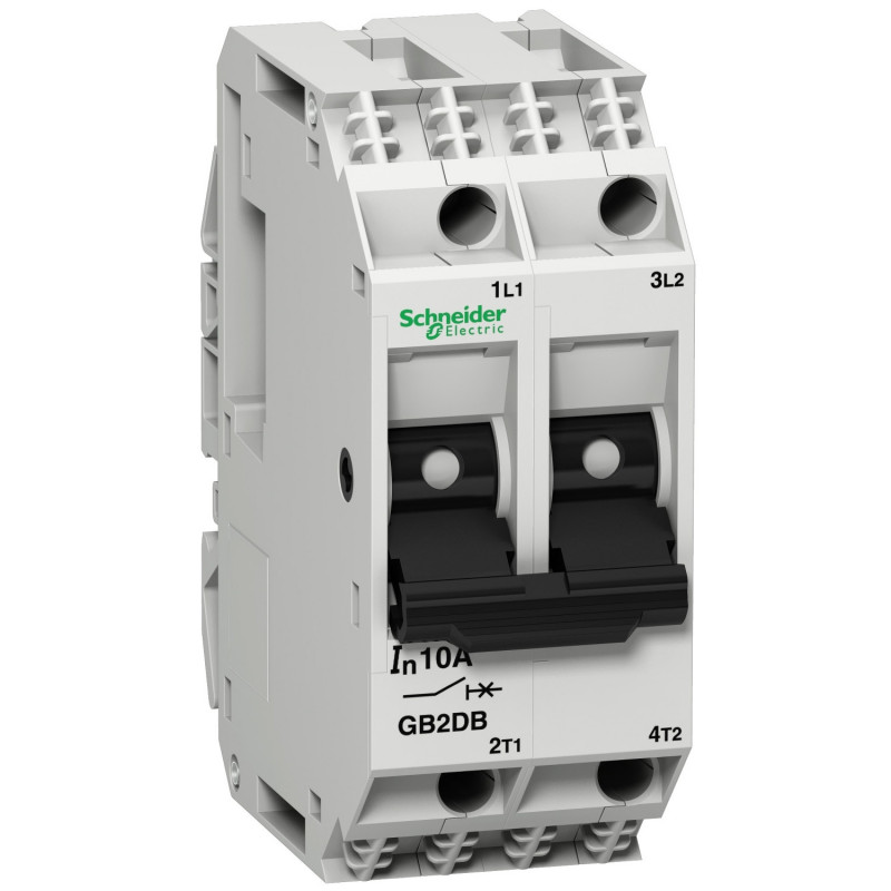 GB2DB09 TeSys GB2-DB - disjoncteur Schneider pour circuit de contrôle moteur - 4A - 2P - 2d