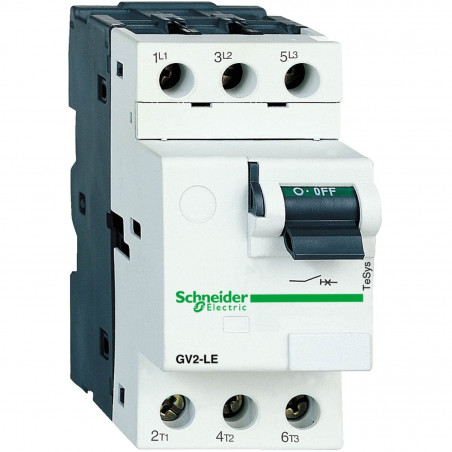 GV2LE03 TeSys GV2LE - disjoncteur moteur Schneider - 0,4A - 3P 3d - déclencheur magnétique sans thermique
