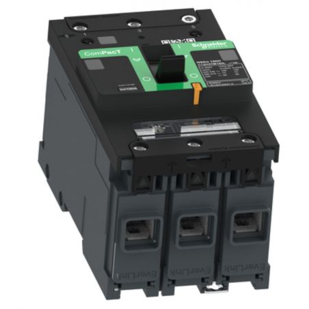C12H3TM125L Schneider ComPact NSXm - disjoncteur 125A TM-D - 70kA - 3P 3d - bornes everlink
