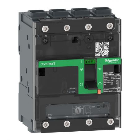 C11B4TM032L Schneider ComPact NSXm - disjoncteur 32A TM-D - 25kA - 4P 4d - bornes everlink