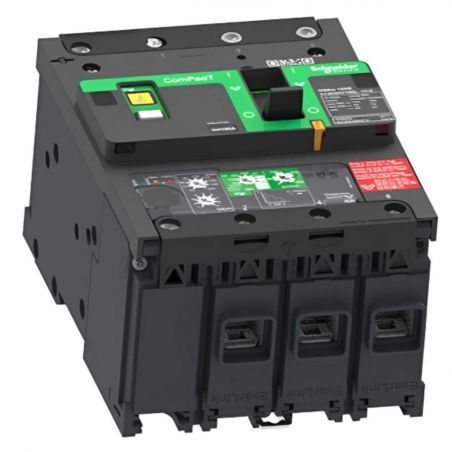 C11B34V025L Schneider ComPact NSXm - disjoncteur 25A MicroLogic Vigi 4.1 - 25kA - 3P 3d - bornes everlink