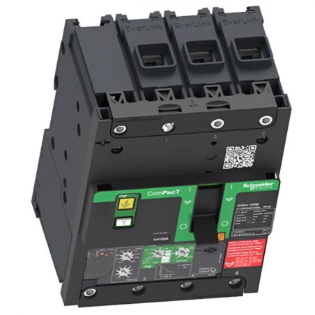 C11E34V100L Schneider ComPact NSXm - disjoncteur 100A MicroLogic Vigi 4.1 - 16kA - 3P 3d - bornes everlink