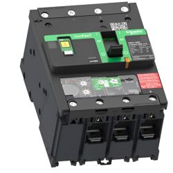 C11E34V100B Schneider ComPact NSXm - disjoncteur 100A MicroLogic Vigi 4.1 - 16kA - 3P 3d - bornes pour cosses