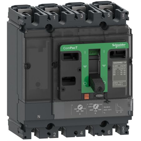 C25B4TM250 Schneider ComPact NSX100/160/250 - disjoncteur 250A TM-D - 25kA - 4P