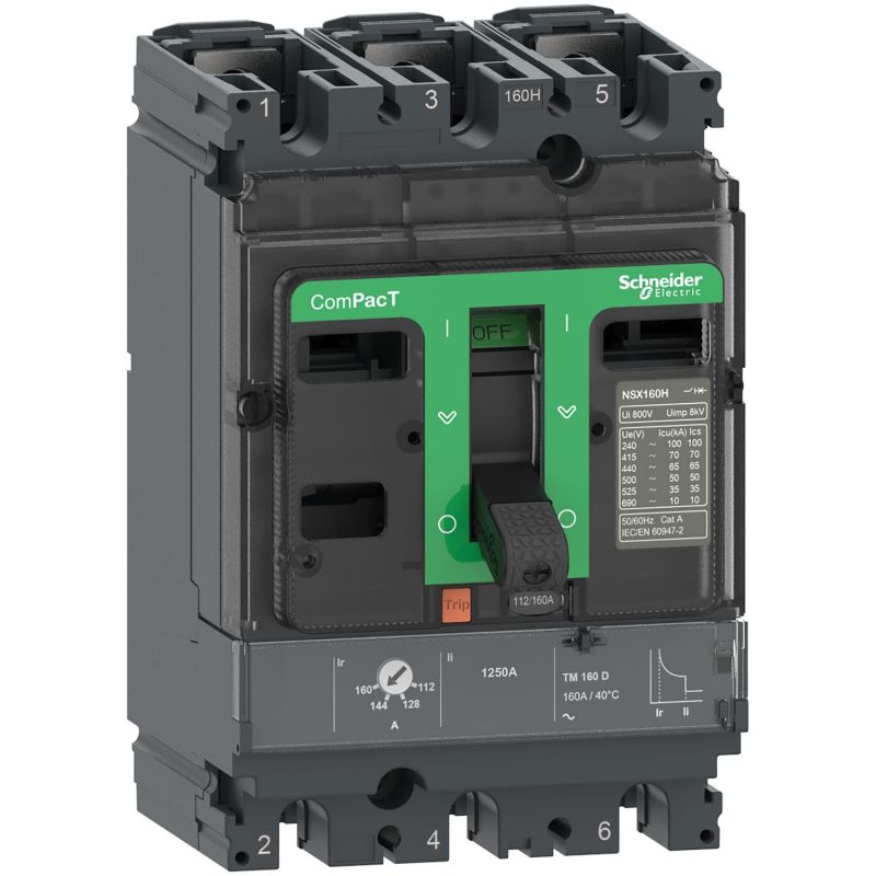 C16F3TM100 Schneider ComPact NSX100/160/250 - disjoncteur 100A TM-D - 36kA - 3P