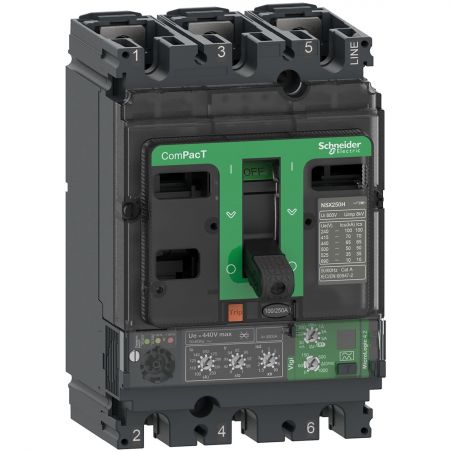 C10F34V040 Schneider ComPact NSX - disjoncteur différentiel 40A MicroLogic Vigi 4.2 - 36kA - 3P