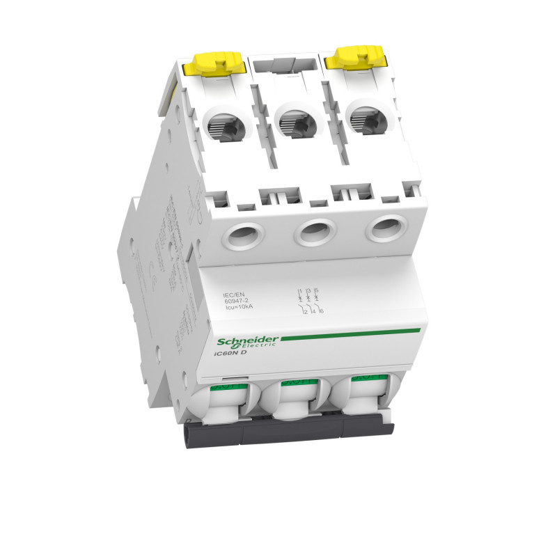 A9F75340 Schneider iC60N disjoncteur triphasé Schneider 40A - 3P - courbe D - 10kA - À vis