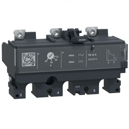 C103TM080 Schneider déclencheur TM-D magnétique-thermique 3P 3d - 80A pour bloc de coupure