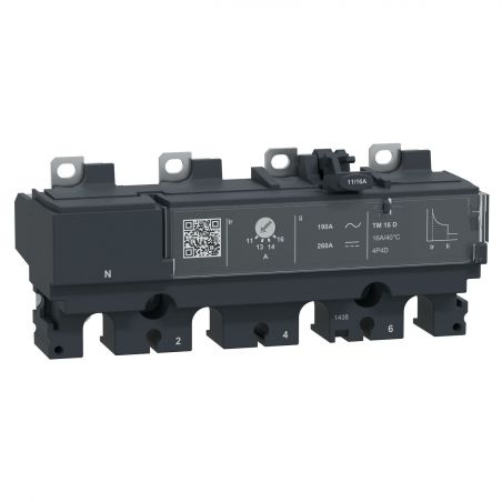 C254TM250 Schneider déclencheur TM-D magnétique-thermique 4P 4d - 250A pour bloc de coupure NSX250